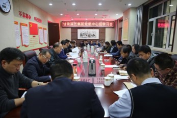 甘肅演藝集團召開黨委中心組學習會學習中共中央印發(fā)《中國共產黨支部工作條例（試行）》